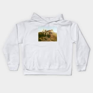 Prowlers of the Prairie by Olaf Seltzer Kids Hoodie